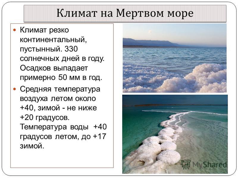 Какая температура в черном море. Климат черного моря. Мертвое море презентация. Мертвое море факты. Климат мертвого моря.