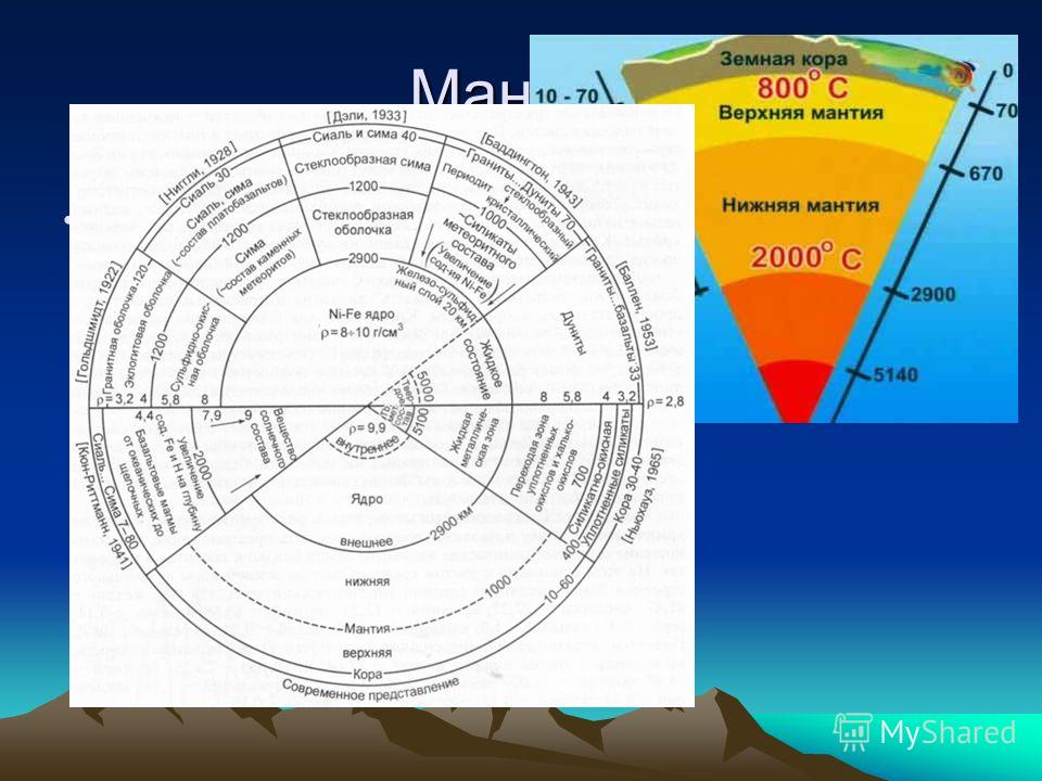 Мантия полость это пространство