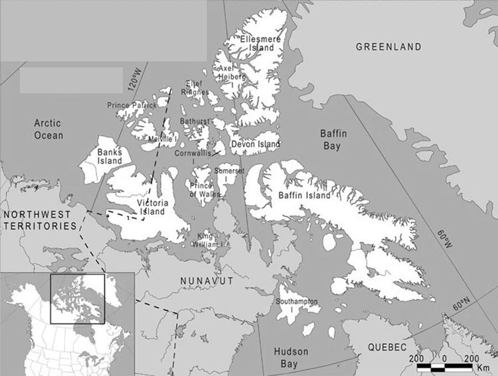 Архипелаг канадский арктический на карте северной америки. Остров канадский Арктический архипелаг на карте. Остров Баффинова земля на карте. Канадский Арктический остров на карте Северной Америки. Канадский Арктический архипелаг подробная карта.