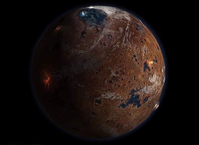 Планета Марс выглядел примерно так 4 миллиарда лет назад