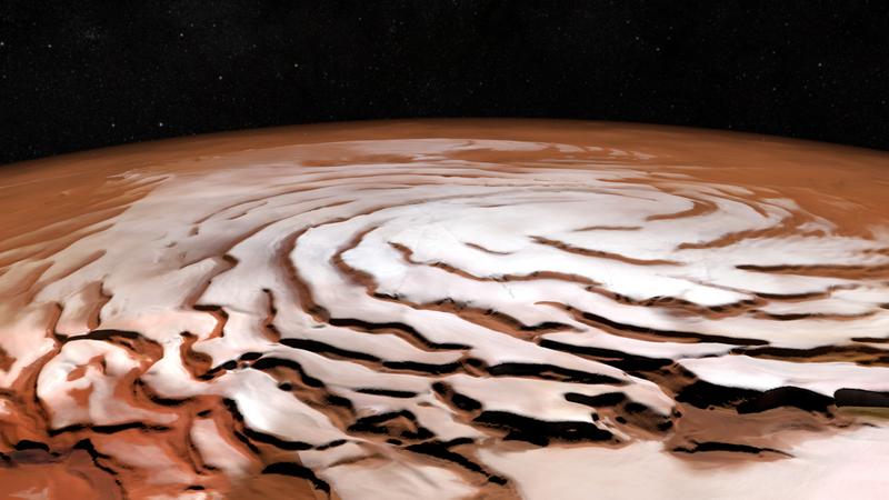 Северная полярная шапка Марса.