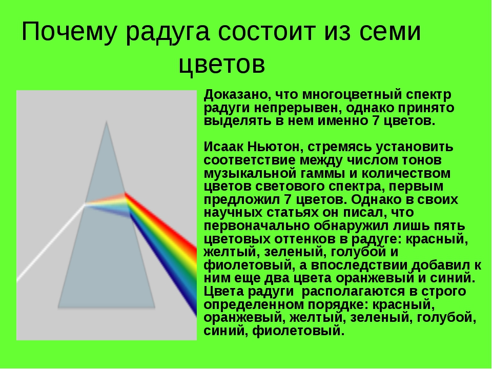 Зачем цвет. Семь цветов радуги. Почему Радуга. Факты о радуге. Из чего состоит Радуга.