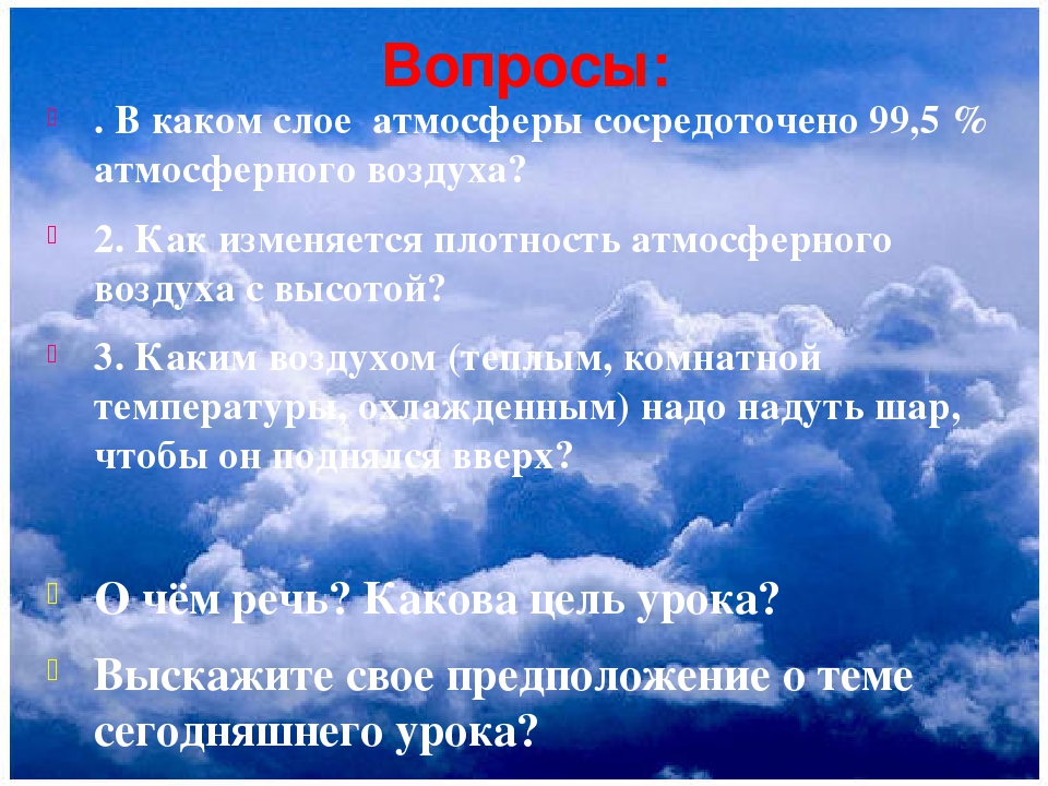 В каком слое атмосферы сосредоточено. Вопросы про атмосферу. Вопросы по теме атмосфера. Вопросы на тему воздух. Интересные вопросы по теме атмосфера.