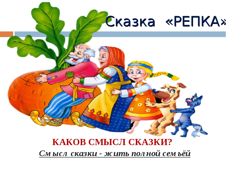 Сказка репка текст с картинками