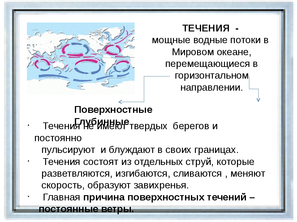 Описание холодных течений кратко. Океанические течения кратко. Виды холодных течений.