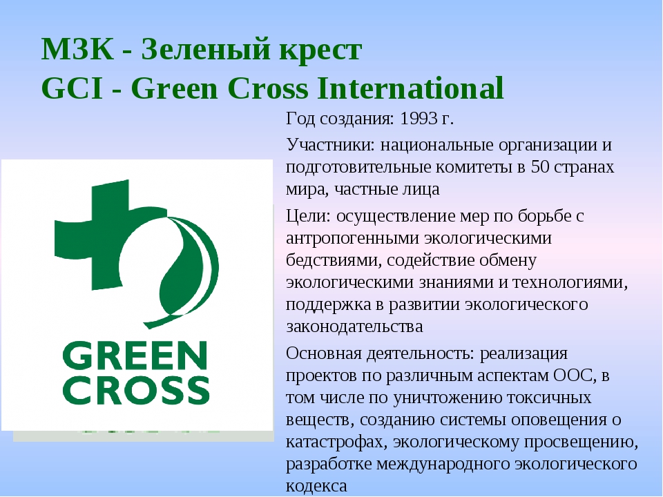 Экологическая организация 4 класс. Международный зелёный крест. Международная организация зеленый крест. Российский зеленый крест. Зеленый крест экологическая организация.