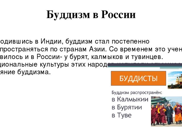 Буддизм в ссср и современной россии презентация