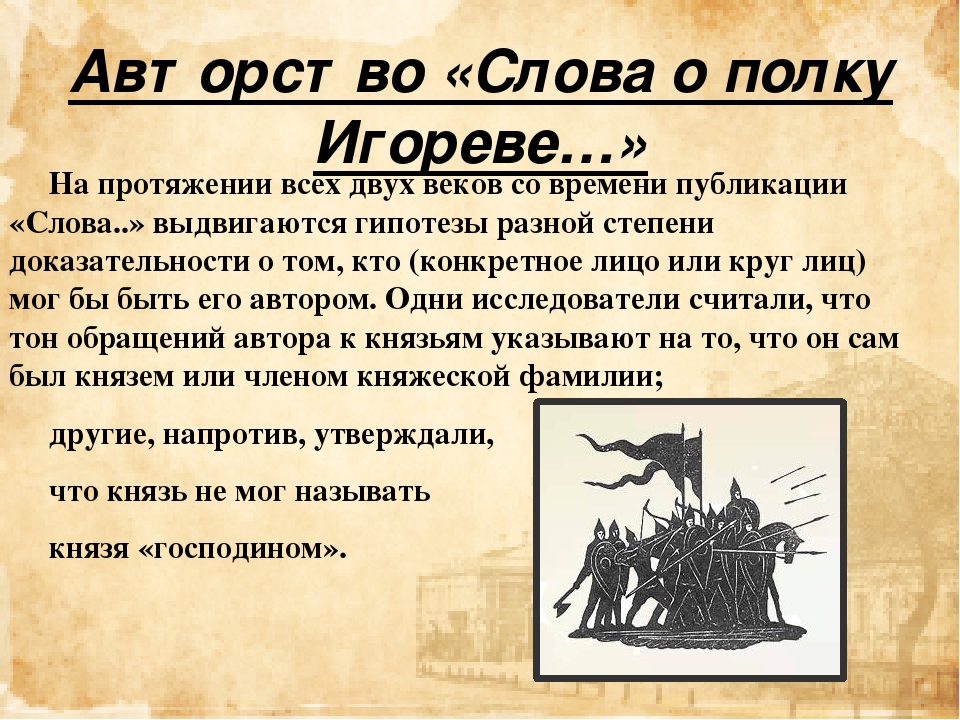 Какое слово о полку. Авторство слова о полку Игореве. Автор слово о полку Игореве Автор. «Слово о полку Игореве» АВ. Авторсорва о полку Игореве.