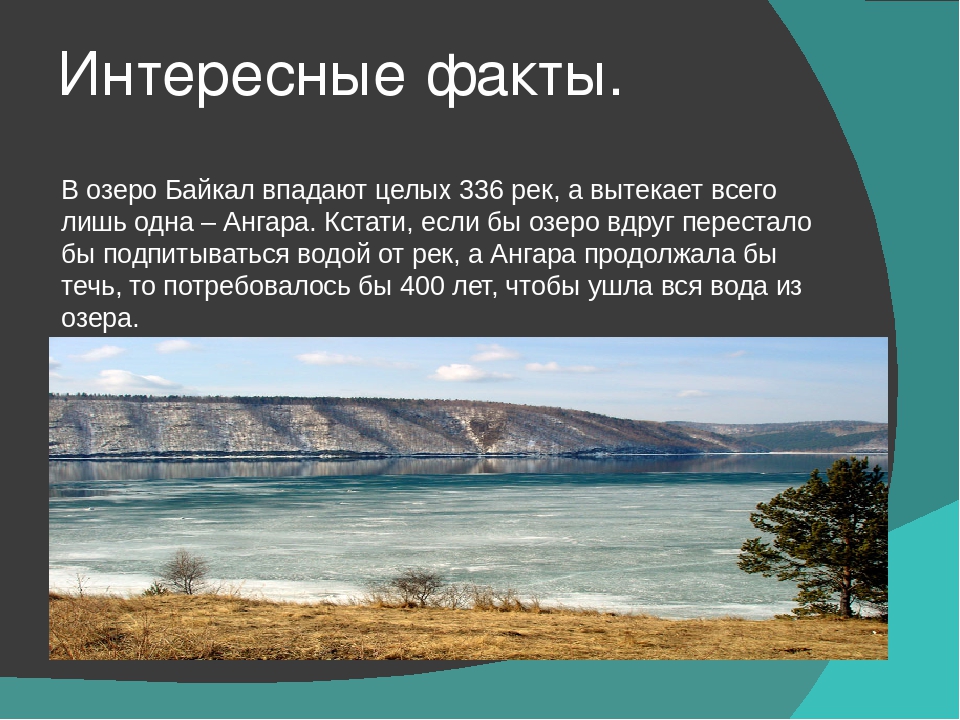 Берет начало реки озера байкал. Озеро Байкал интересные факты. Факты о Байкале. Интересные факты про озера. Интересное о Байкале.