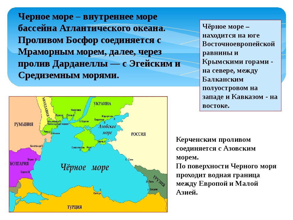 Территория какого субъекта омывается черным морем. Черное и Азовское море. Черное море внутреннее. Черное море впадает в Средиземное море. Между черным и Средиземным морем.