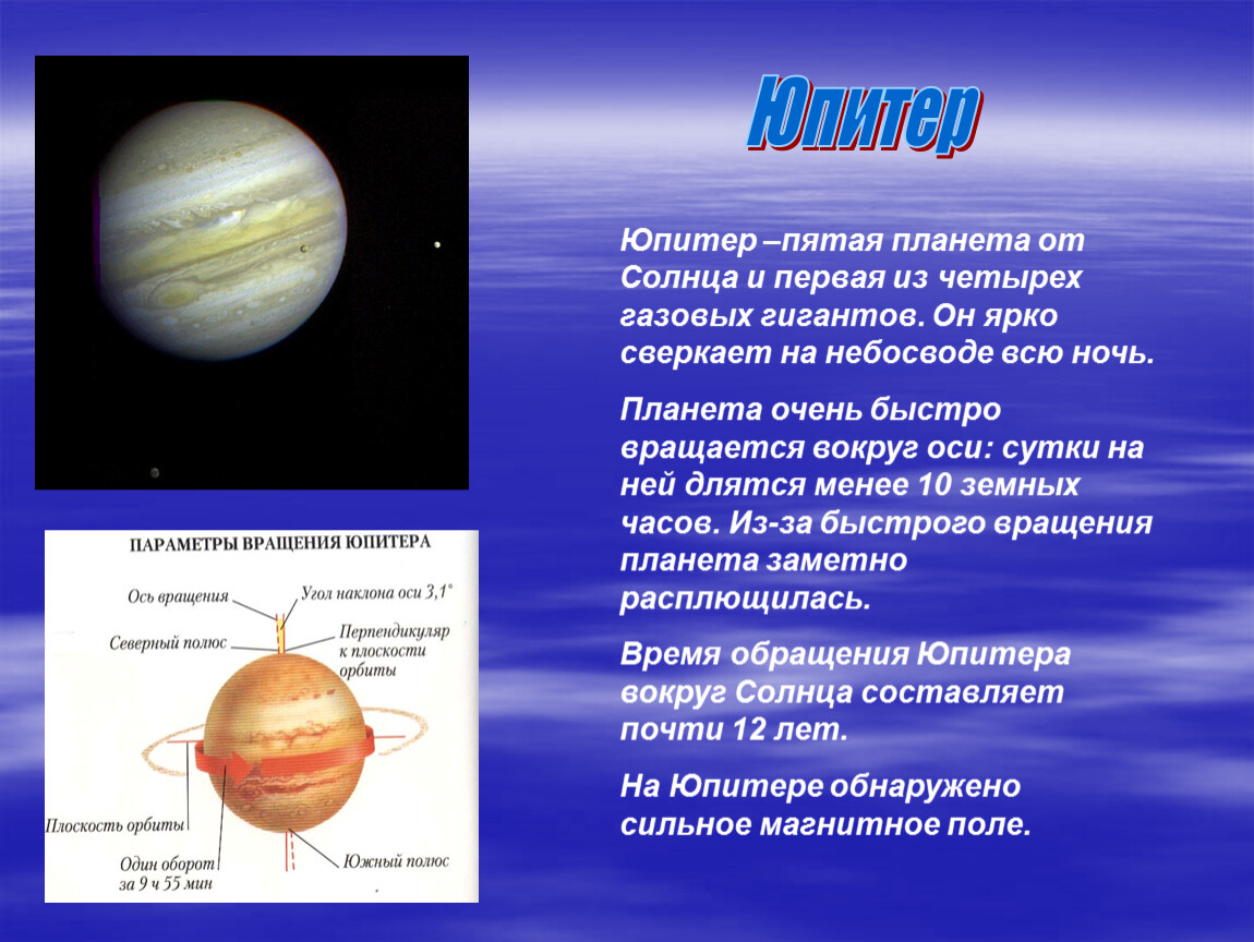 Планеты гиганты физика 9 класс