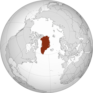 Гренландия - остров на карте
