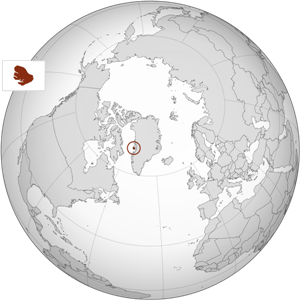 Диско - остров на карте