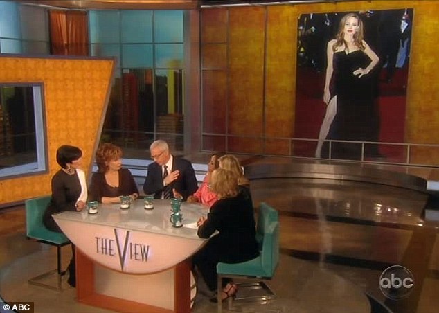 Talking point: An image of the actress flashed up on the screen as Dr Drew passed his verdict