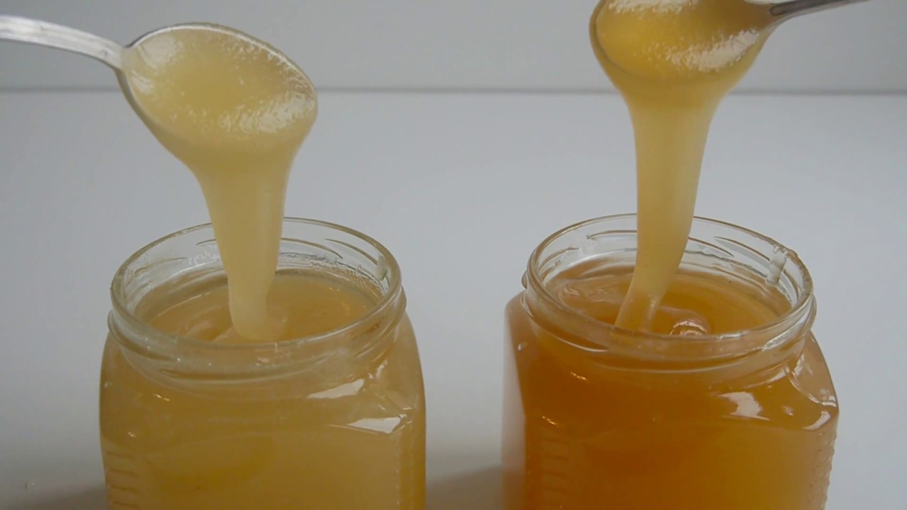 Почему мед расслаивается на густой. Липовый мед. Консистенция меда. Цвет меда. Мед цветочный жидкий.