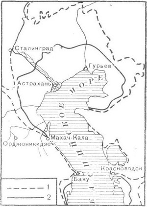 Прикаспийская низменность на карте россии контурная карта