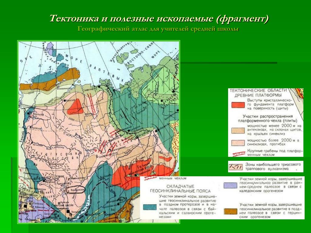 Тектоническая карта иркутской области