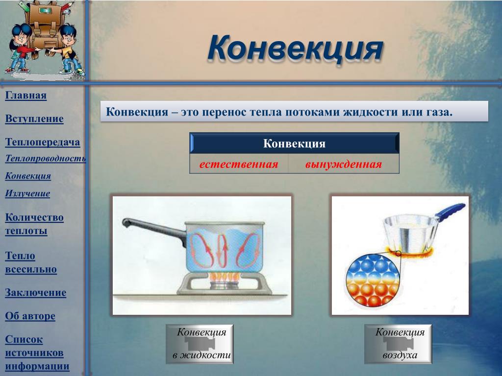 Проект по физике виды теплопередачи в быту и технике