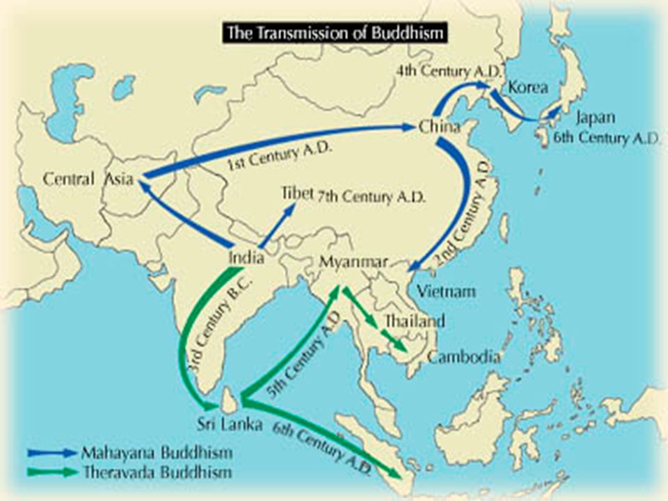 Буддизм карта распространения