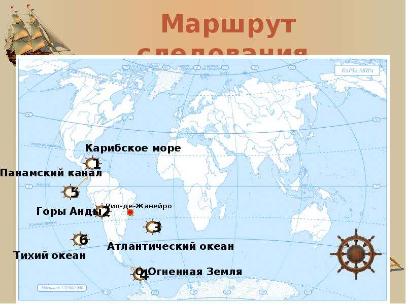 Карибское море контурная карта