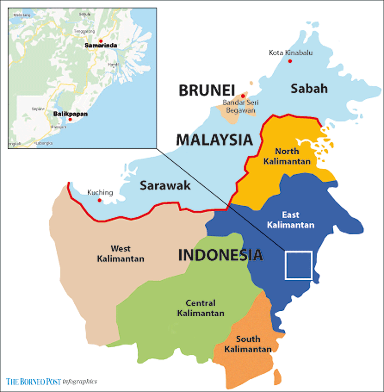 Где остров калимантан. Остров Калимантан на карте. Борнео на карте. Остров Борнео на карте.