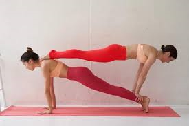 Yoga Poses for 2: Double Plank