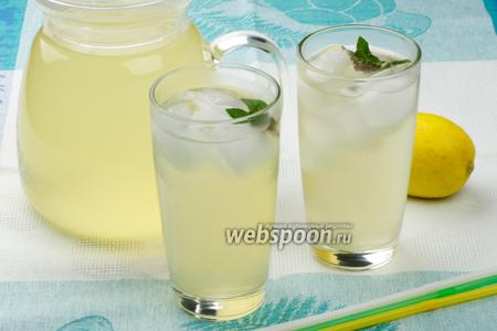 Фото рецепта Домашний лимонад с мятой