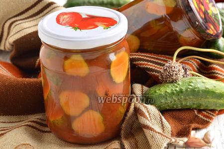 Фото рецепта Огурцы с кетчупом чили «Торчин»