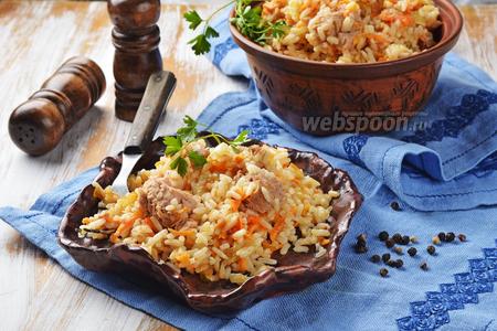 Фото рецепта Рис с консервированным тунцом