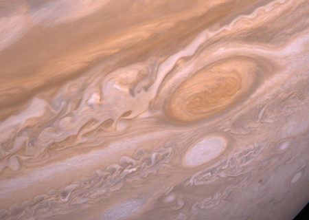 A close up image of Jupiter