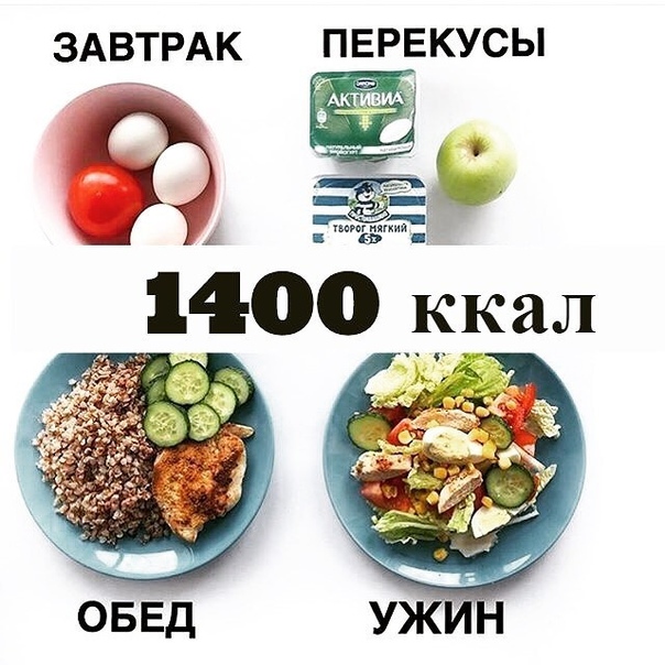Питание на 1400 калорий