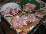 Meats for head cheese