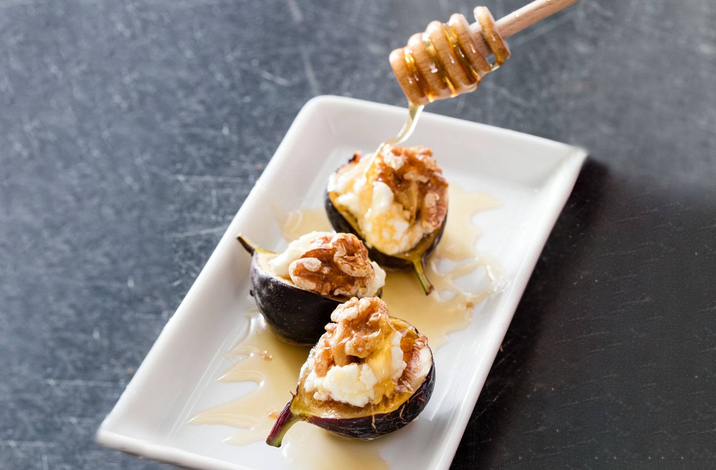 warm figs and honey dessert recipe