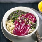 Peruvian Lentils with Beet Puree 